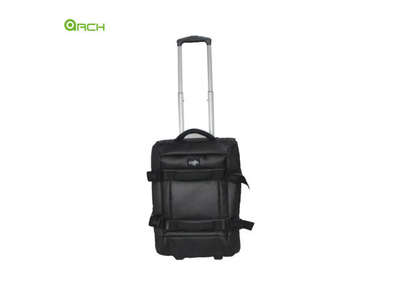 PU Carry On Luggage Bag de la carretilla del viaje de 20 pulgadas con dos manijas delanteras