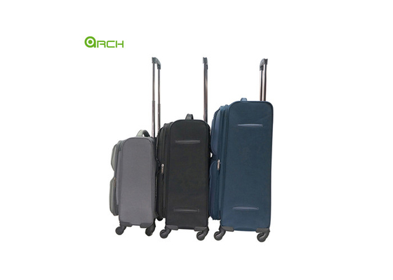 Bolsa de equipaje de viaje de lado blando expandible con ruedas giratorias y bloqueo Tsa