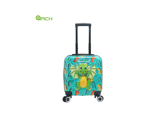 Fabricante ABS+PC equipaje de lado duro para niños con estilo dragón