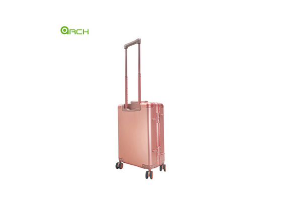 OEM/ODM Maleta de aluminio Tranvía de viaje Equipaje de lado duro con ruedas de doble girador