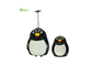 Los niños de la PC del ABS de 17 pulgadas del OEM viajan bolso del equipaje con estilo del pingüino