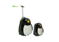 Los niños de la PC del ABS de 17 pulgadas del OEM viajan bolso del equipaje con estilo del pingüino